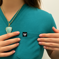 'Van' Relaxed Fit V-Neck Top · Teal Breeze