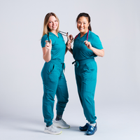 'Summer' High-Waisted Patch Pocket Cargo Jogger · Teal Breeze