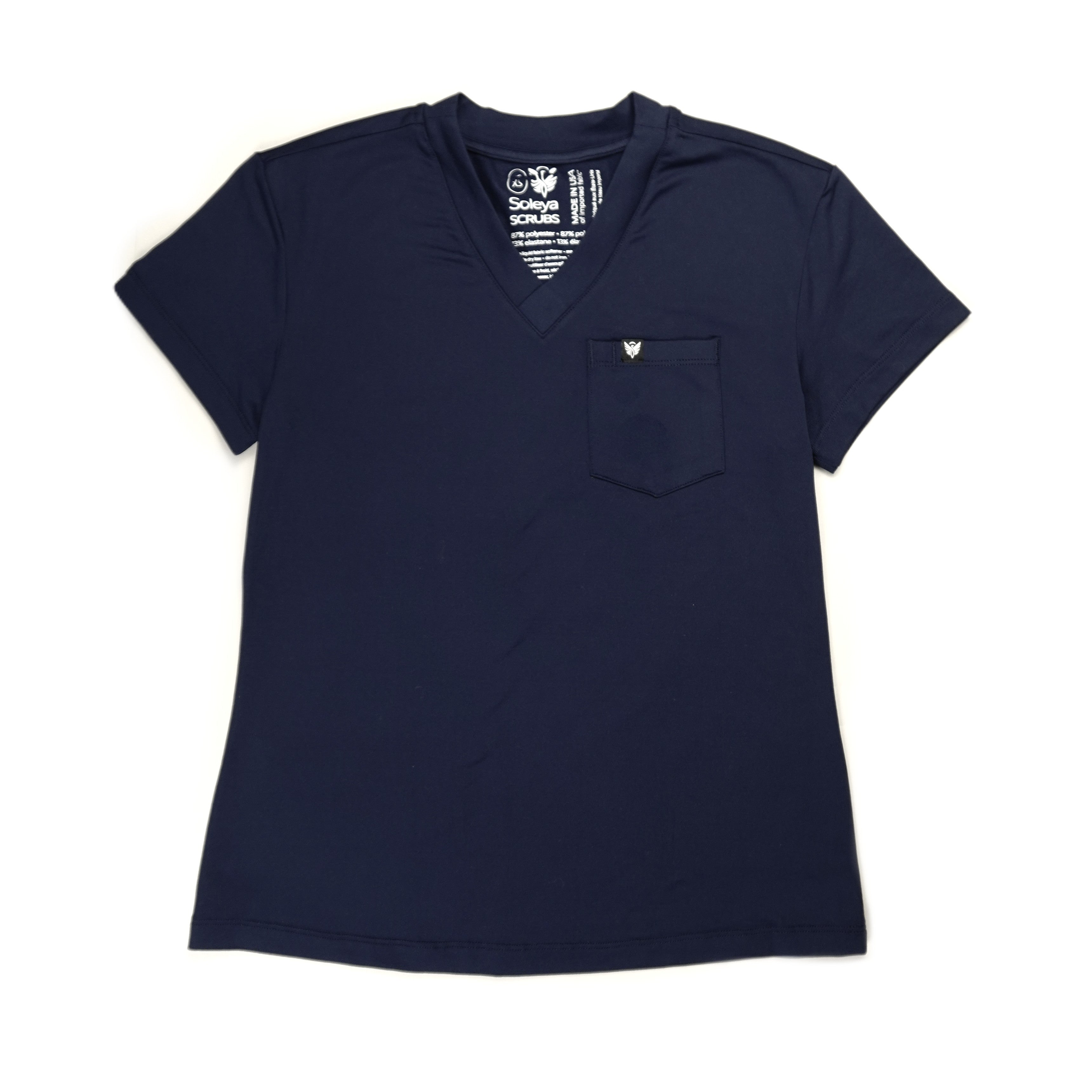 *Carly* Fitted V-Neck Top SLC405 (XX Small, X Small)