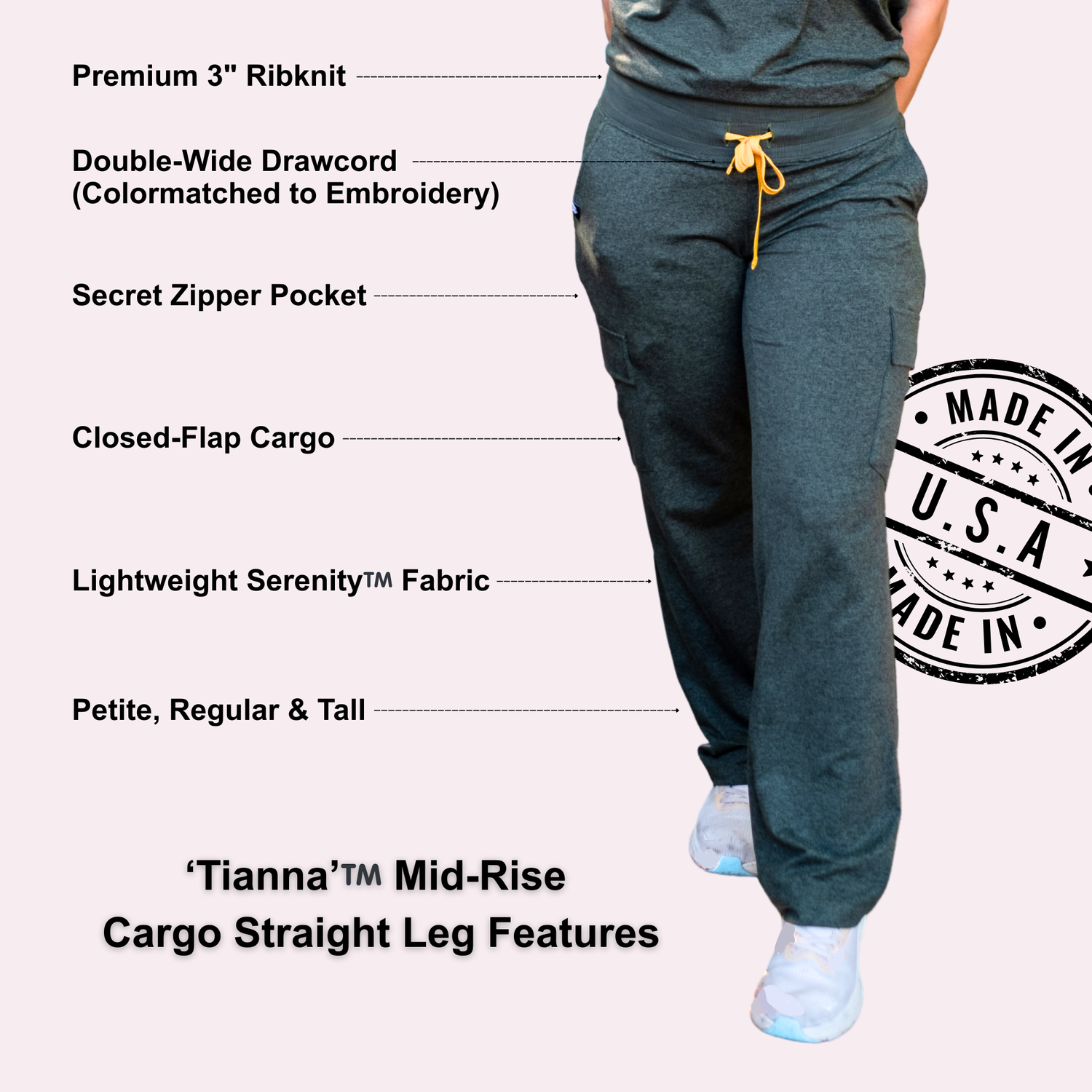 Tianna' Soleya + Skye & Oliver Mid-Rise Cargo Straight Leg Pant in Tianna' Soleya + Skye & Oliver Mid-Rise Cargo Straight Leg Pant in