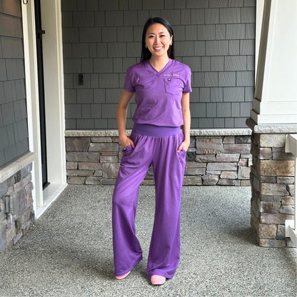 ‘Effortless’ Lightweight Wide Leg Pant · Sugar Plum